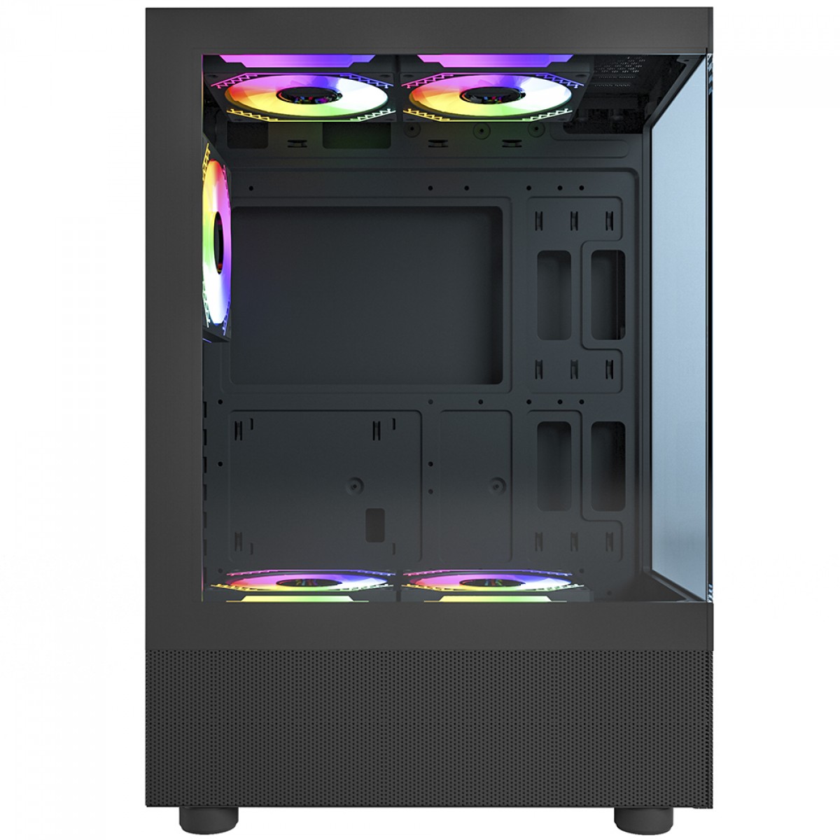 Gabinete Gamer SuperFrame Boreas, Mid Tower, Vidro Temperado, ATX, Com 3 Fans ARGB, Preto, SFGB-BOREAS-3