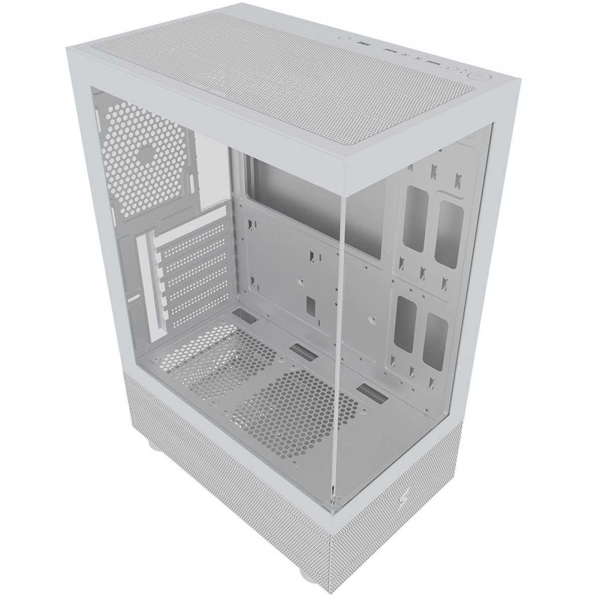 Gabinete Gamer SuperFrame Boreas, Mid Tower, Vidro Temperado, ATX, Sem Fans, Branco, SFGW-BOREAS-0