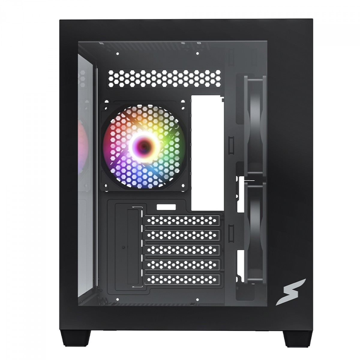 Gabinete Gamer SuperFrame Box, Mid Tower, Vidro Temperado, M-ATX, Black, Sem Fonte, Sem Fan