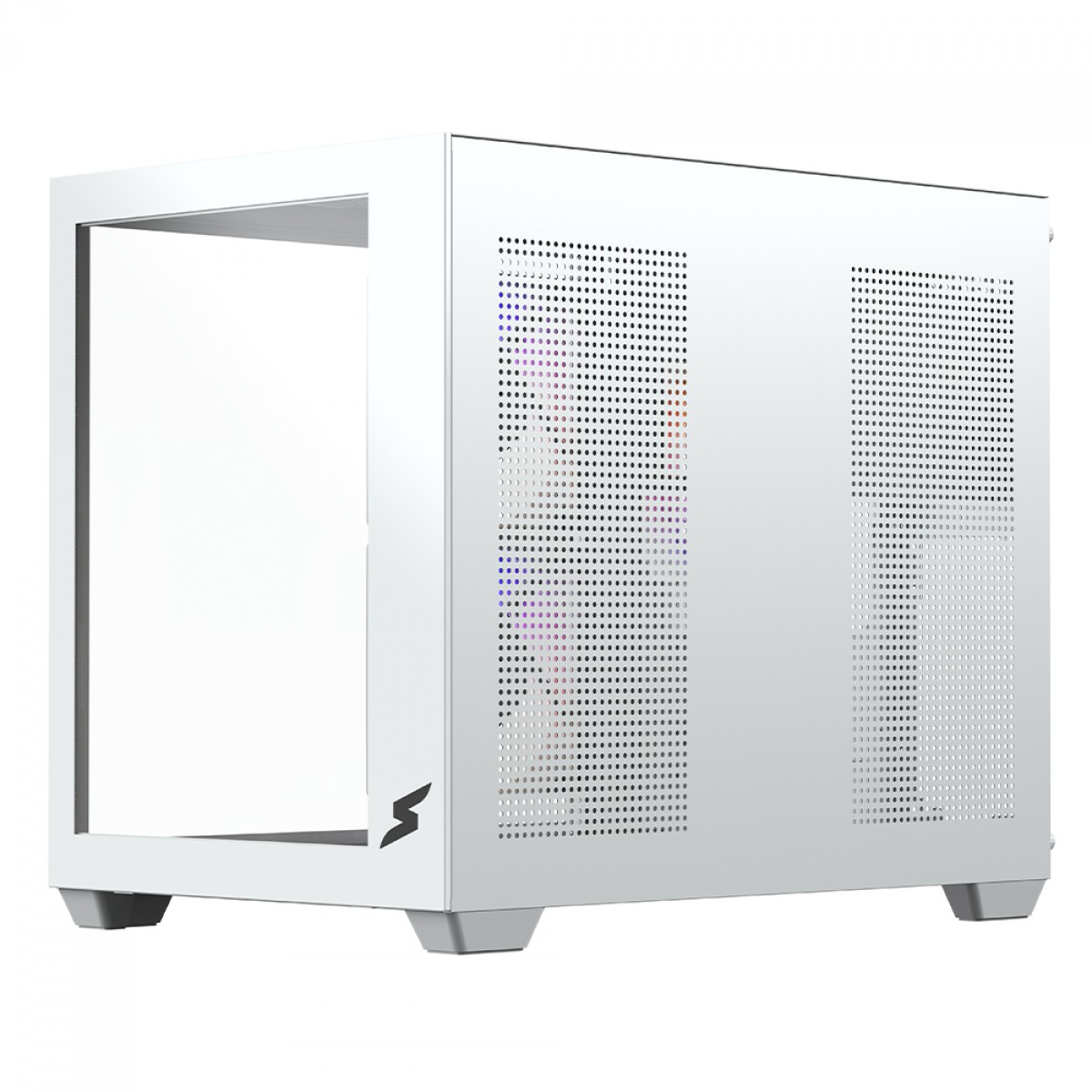 Gabinete Gamer SuperFrame Box, Mid Tower, Vidro Temperado, M-ATX, White, Sem Fonte, Sem Fan