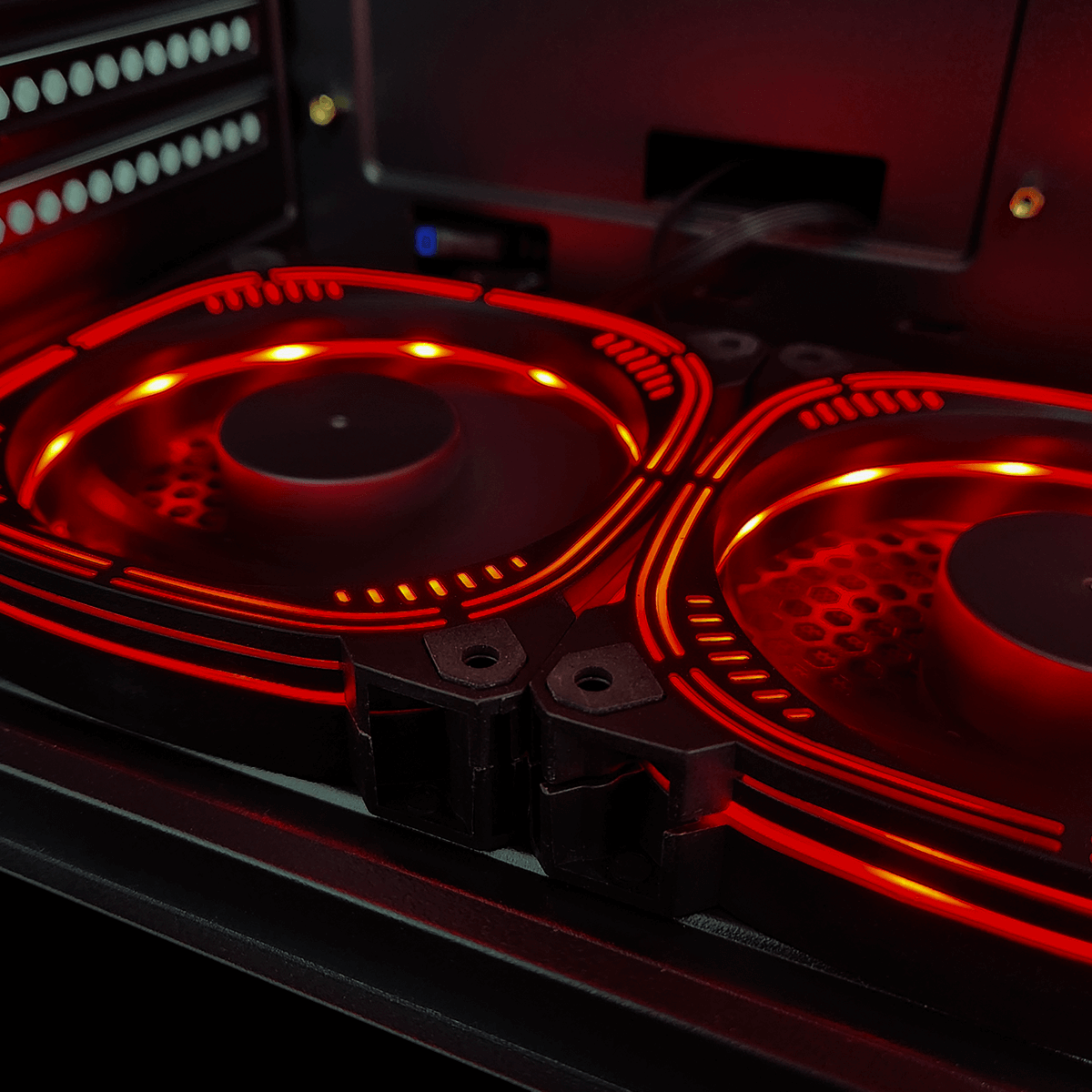 Gabinete Gamer SuperFrame Cube, Mid Tower, Vidro Temperado, ATX, Black, Sem Fonte, Com 10 Fans ARGB