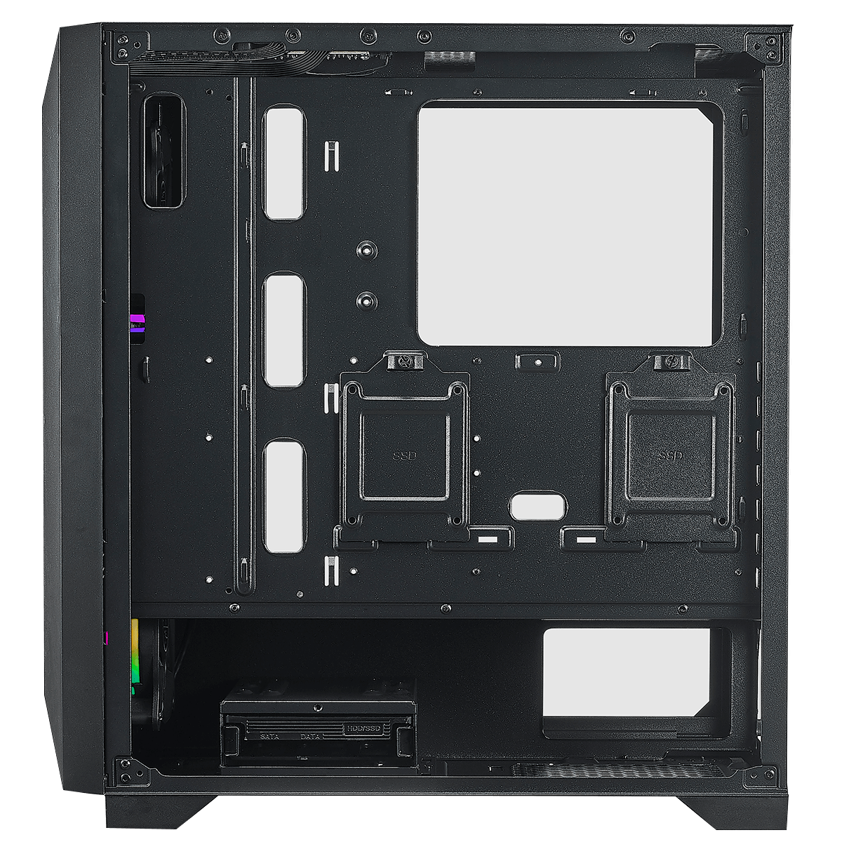 Gabinete Gamer SuperFrame Elite, Mid Tower, ARGB, Vidro Temperado, ATX, Sem Fonte, Com 3 Fans  