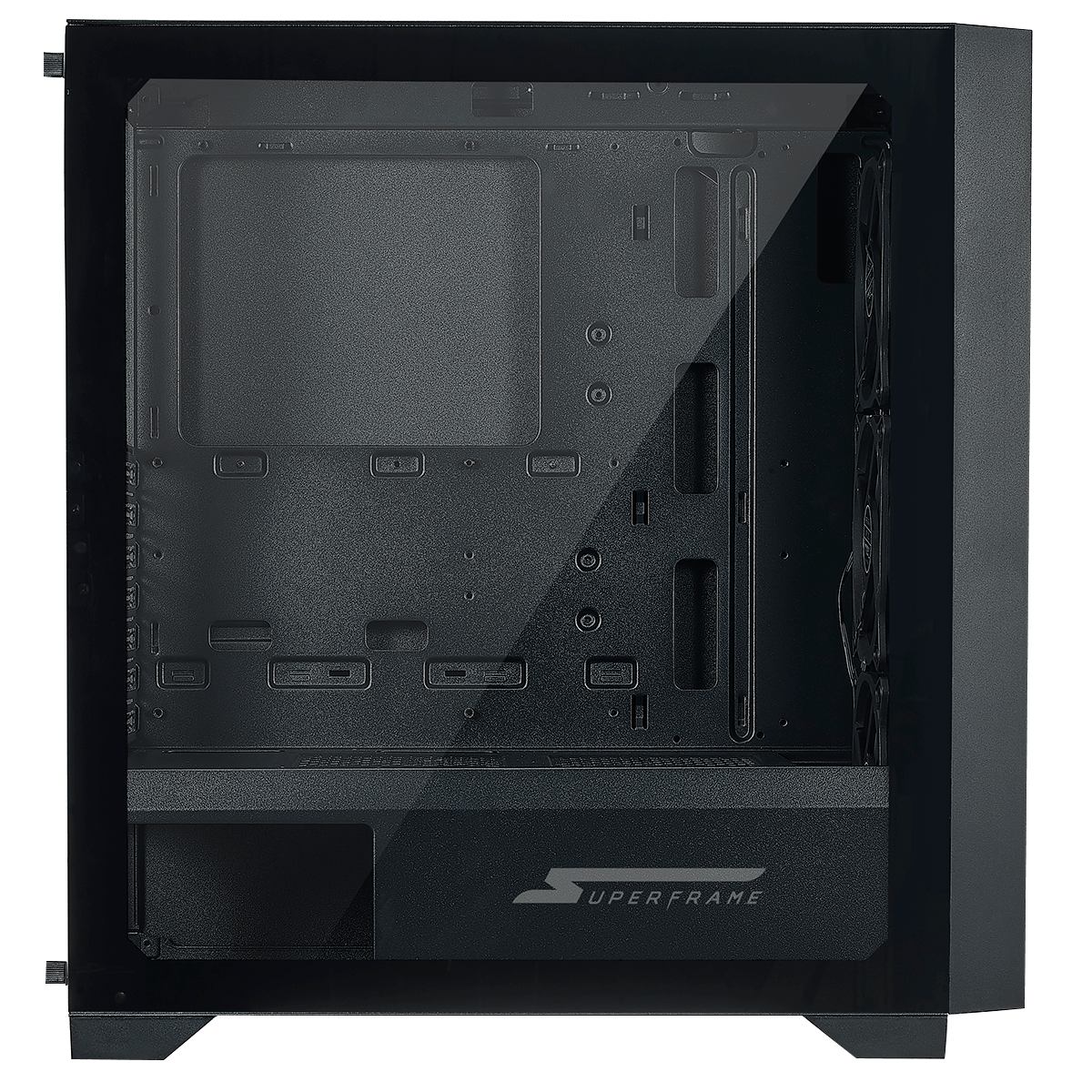 Gabinete Gamer SuperFrame Elite, Mid Tower, ARGB, Vidro Temperado, ATX, Sem Fonte, Com 3 Fans  
