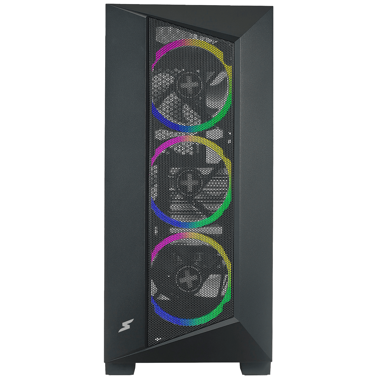 Gabinete Gamer SuperFrame Elite, Mid Tower, ARGB, Vidro Temperado, ATX, Sem Fonte, Com 3 Fans  