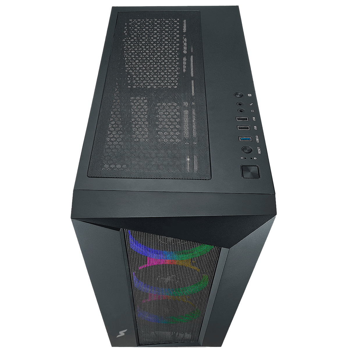 Gabinete Gamer SuperFrame Elite, Mid Tower, ARGB, Vidro Temperado, ATX, Sem Fonte, Com 3 Fans  