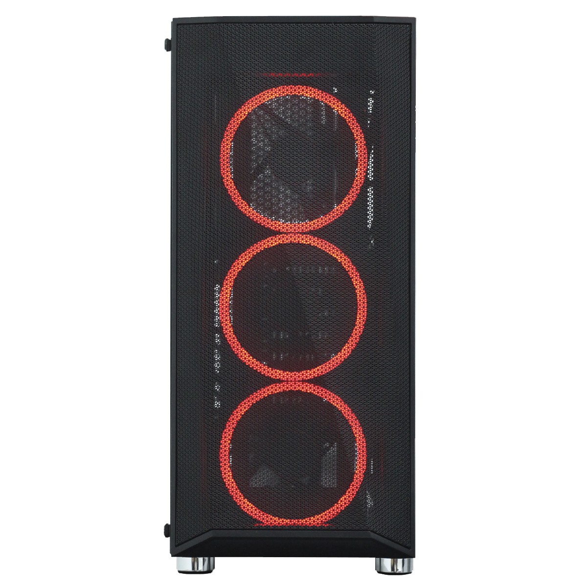 Gabinete Gamer SuperFrame Flow, Mid Tower, RGB, Vidro Temperado, ATX, Black, Sem Fonte, Com 3 Fans