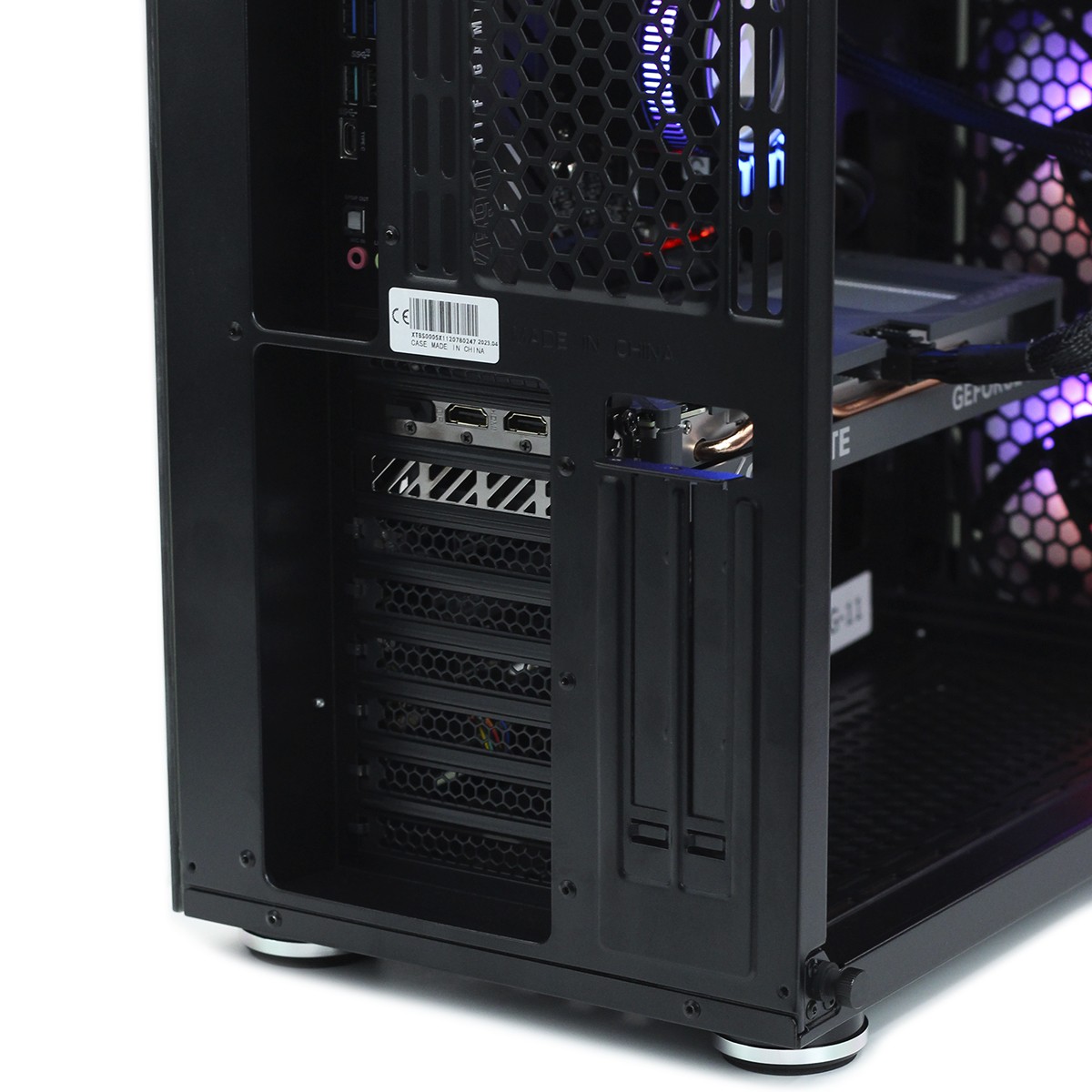 Gabinete Gamer SuperFrame Hércules, Full Tower, RGB, Vidro Temperado, E-ATX, Black, Sem Fonte, Com 5 Fans