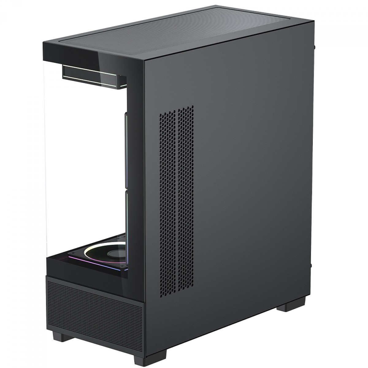 Gabinete Gamer SuperFrame Nebula, Mid Tower, Vidro Temperado, E-ATX, Com 3 Fans ARGB, Preto, SF-CS-NBMAB3F