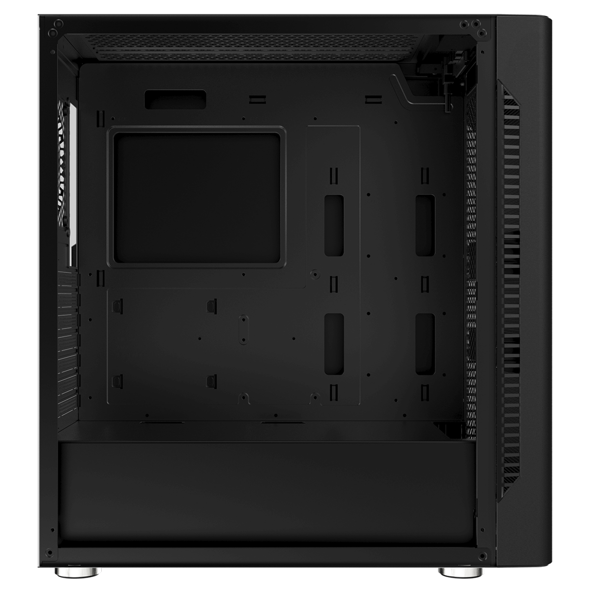 Gabinete Gamer SuperFrame Overtake, Mid Tower, Vidro Temperado, ATX, Sem Fonte, Com 4 Fans