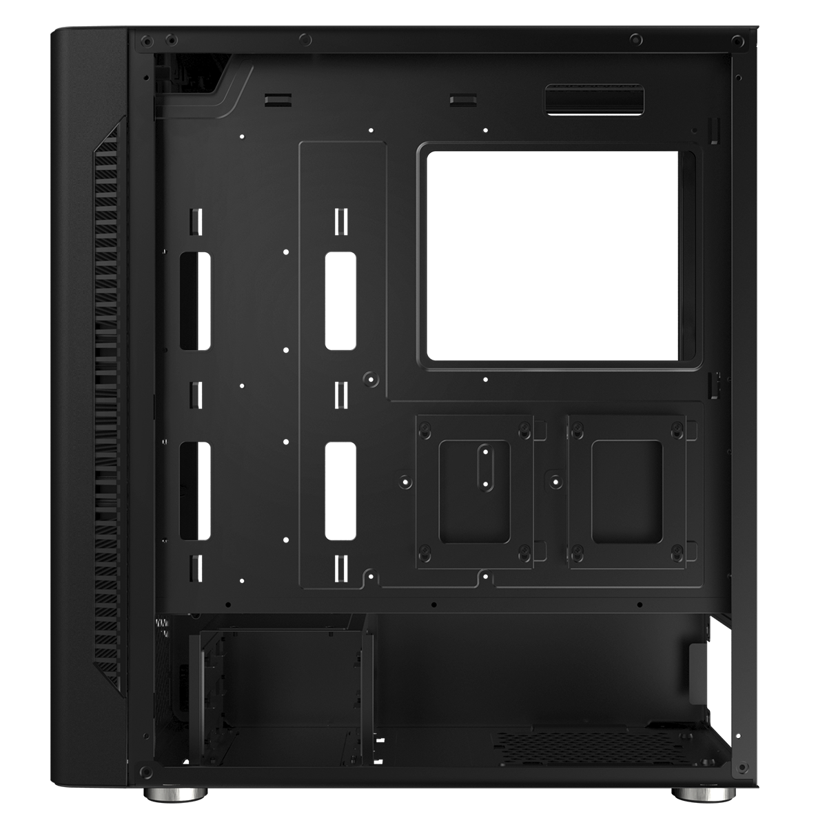 Gabinete Gamer SuperFrame Overtake, Mid Tower, Vidro Temperado, ATX, Sem Fonte, Com 4 Fans