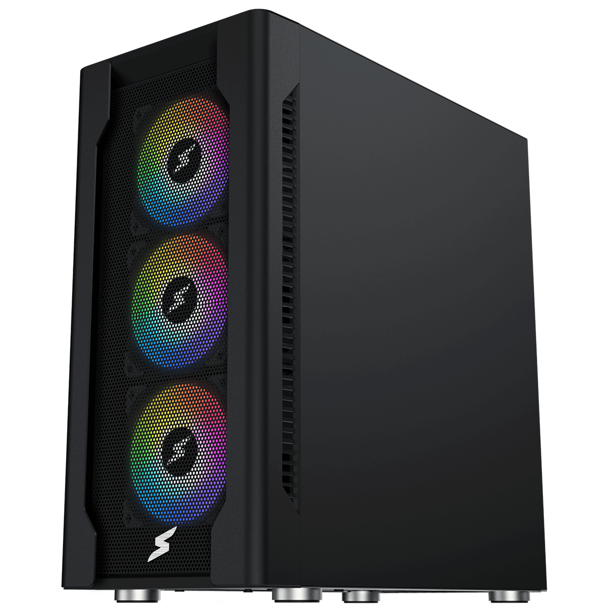 Gabinete Gamer SuperFrame Overtake, Mid Tower, Vidro Temperado, ATX, Sem Fonte, Com 4 Fans