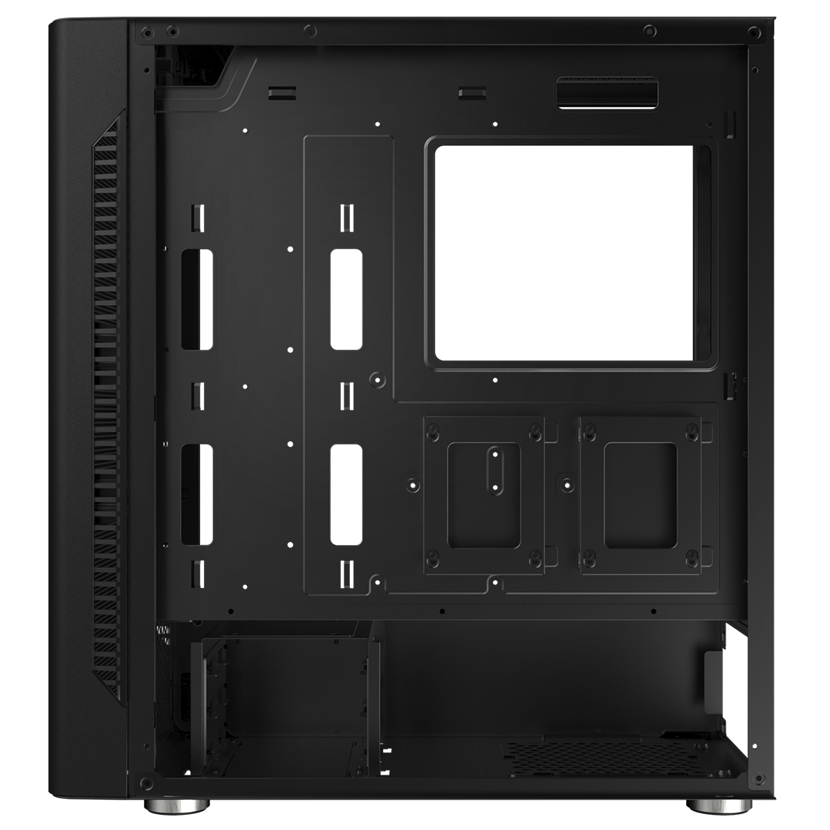 Gabinete Gamer SuperFrame Overtake, Mid Tower, Vidro Temperado, ATX, Sem Fonte, Sem fan