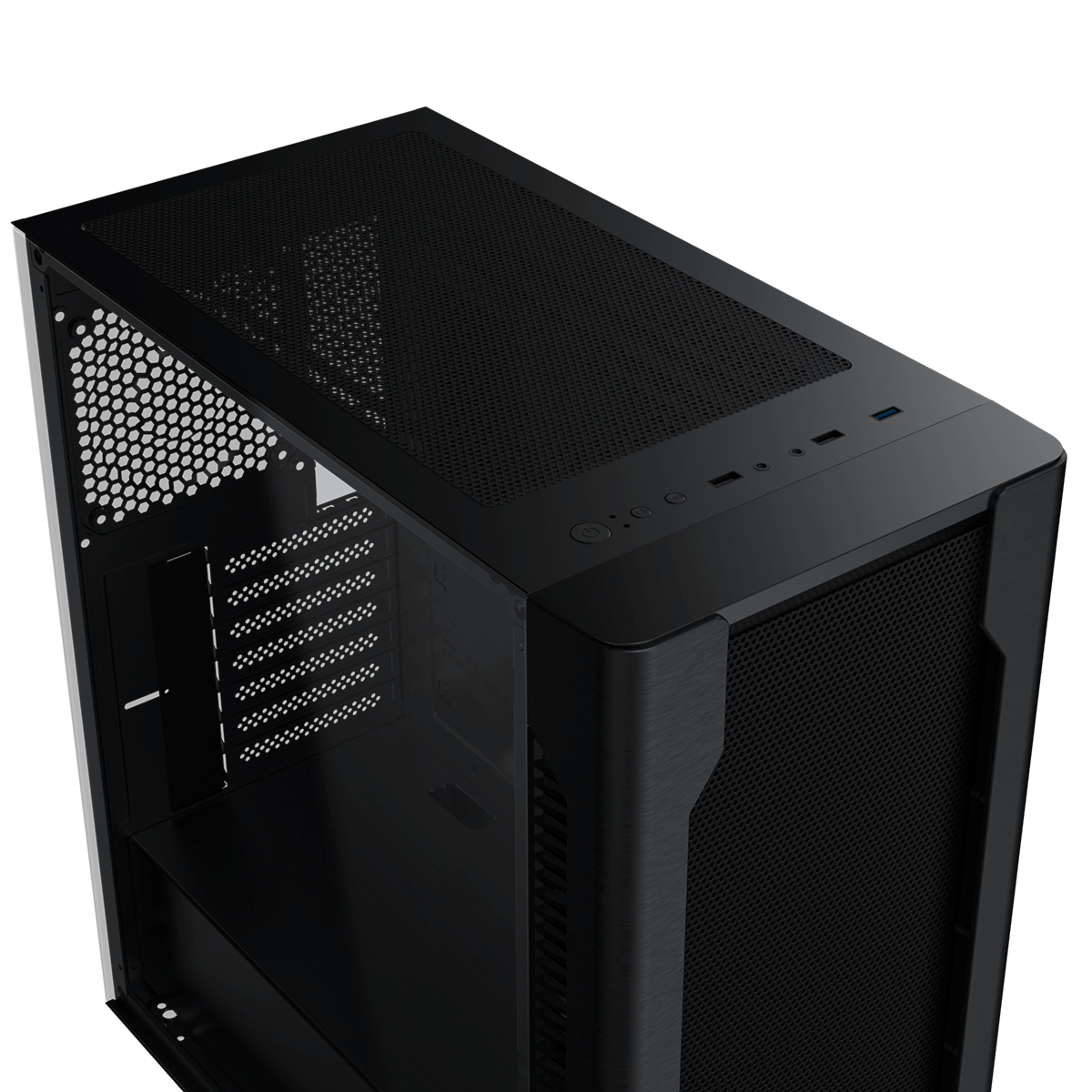 Gabinete Gamer SuperFrame Overtake, Mid Tower, Vidro Temperado, ATX, Sem Fonte, Sem fan
