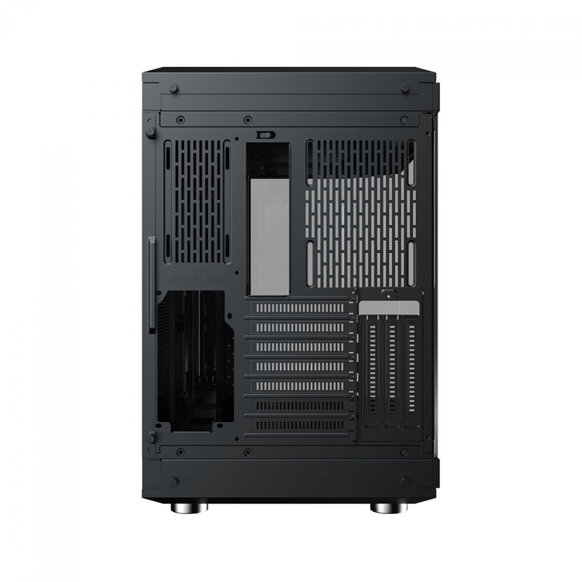 Gabinete Gamer SuperFrame Power Cube, Mid Tower, Vidro Temperado, EATX, Black, Sem Fonte, Sem Fan 