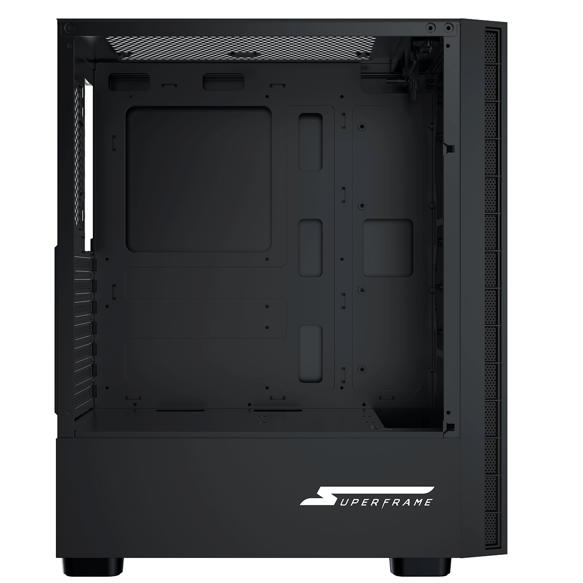 Gabinete Gamer SuperFrame Strider, Mid Tower, ARGB, Vidro Temperado, ATX, Sem Fonte, Com 6 Fans