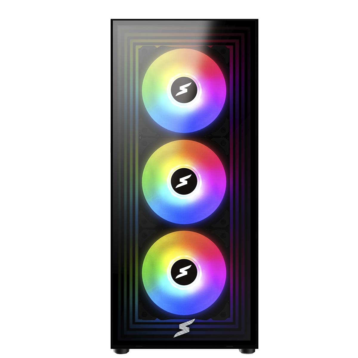 Gabinete Gamer SuperFrame Strider, Mid Tower, ARGB, Vidro Temperado, ATX, Sem Fonte, Com 6 Fans