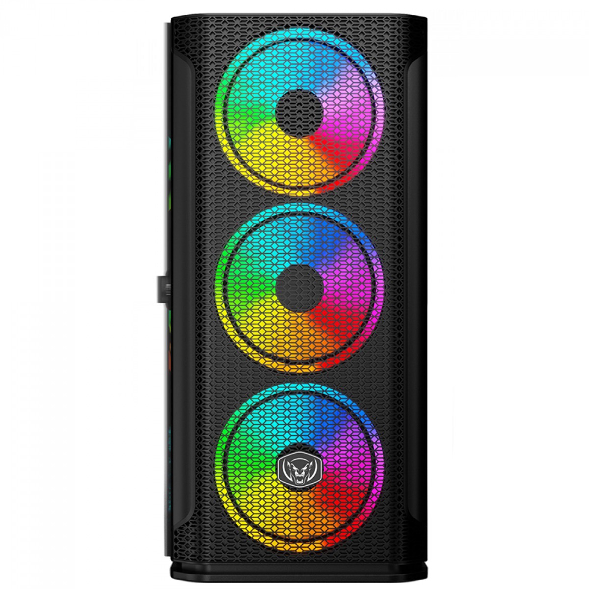 Gabinete Gamer SuperFrame Vamp, Mid Tower, Vidro Temperado, ATX, Black, Sem Fonte, Com 4 Fans, ARGB