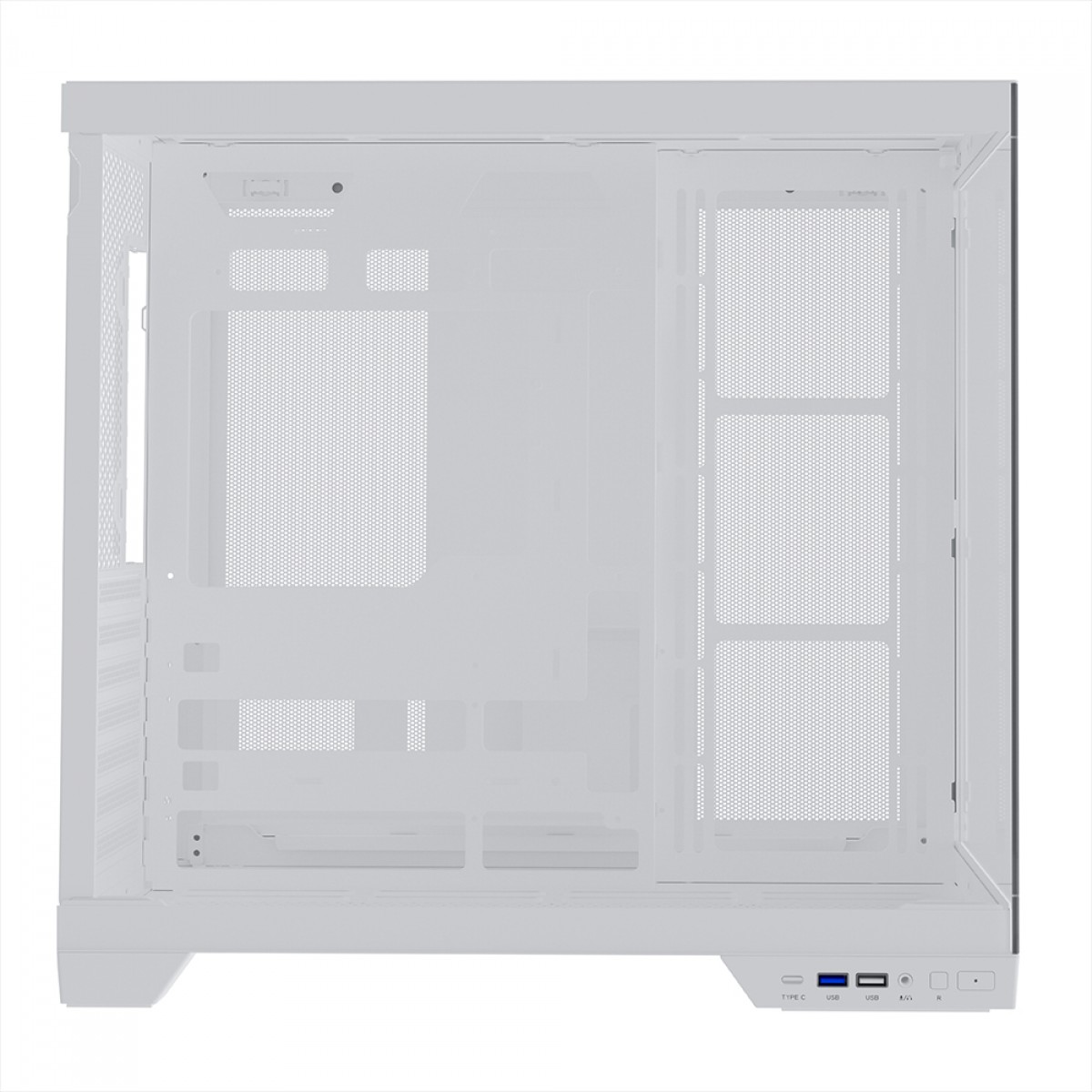 Gabinete Gamer SuperFrame Vhagar, Mid Tower, Vidro Temperado, ATX, Branco, Sem Fan, SF-CS-VGMAWSF