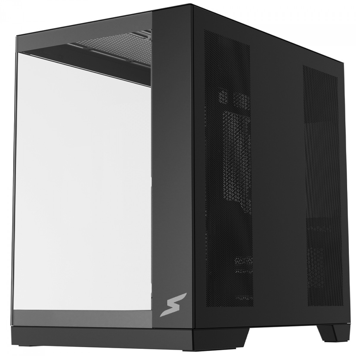 Gabinete Gamer SuperFrame Vhagar, Mid Tower, Vidro Temperado, ATX, Preto, Sem Fan, SF-CS-VGMABSF