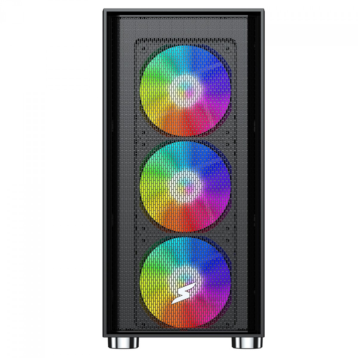 Gabinete Gamer SuperFrame Wind, Mid Tower, Vidro Temperado, M-ATX, Black, Sem Fonte, Com 3 Fans