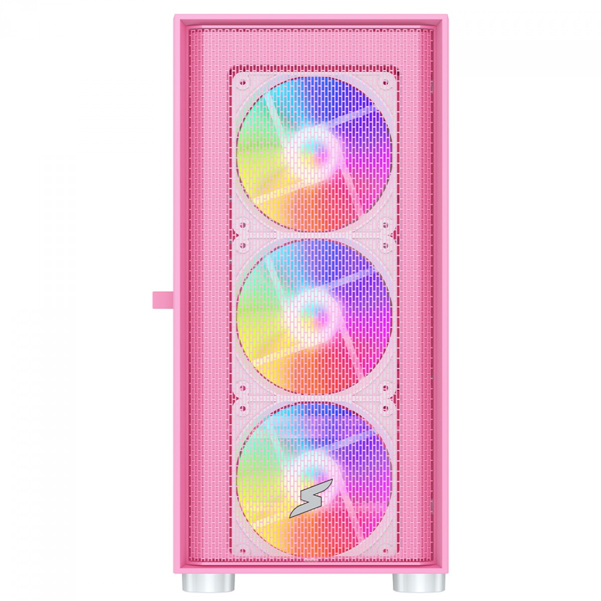 Gabinete Gamer SuperFrame Wind, Mid Tower, Vidro Temperado, M-ATX, Pink, Sem Fonte, Com 3 Fans