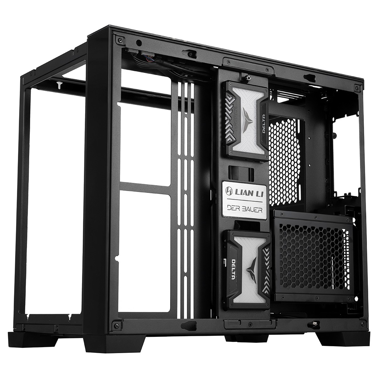 Gabinete Lian Li Dynamic Mini, Mini Tower, Vidro Temperado, Black, mATX, Sem Fonte, Sem Fans, O11D MINI-X