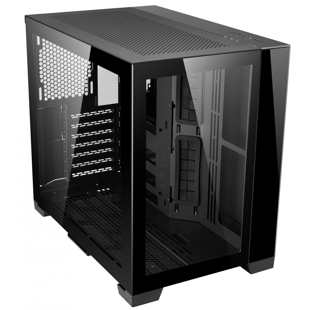Gabinete Lian Li Dynamic Mini, Mini Tower, Vidro Temperado, Black, mATX, Sem Fonte, Sem Fans, O11D MINI-X
