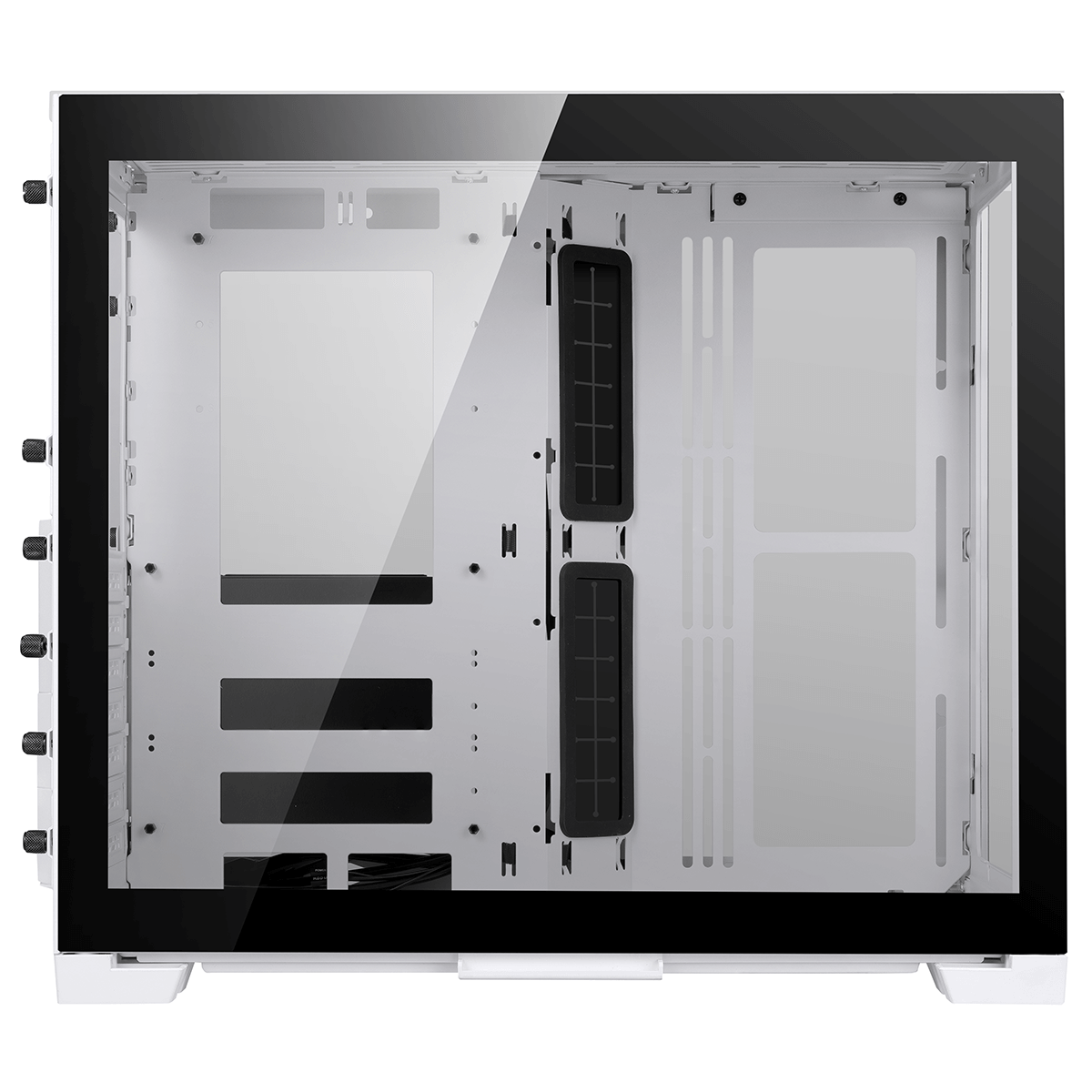 Gabinete Lian Li Dynamic Mini, Mini Tower, Vidro Temperado, White, mATX, Sem Fonte, Sem Fans, O11D MINI-W