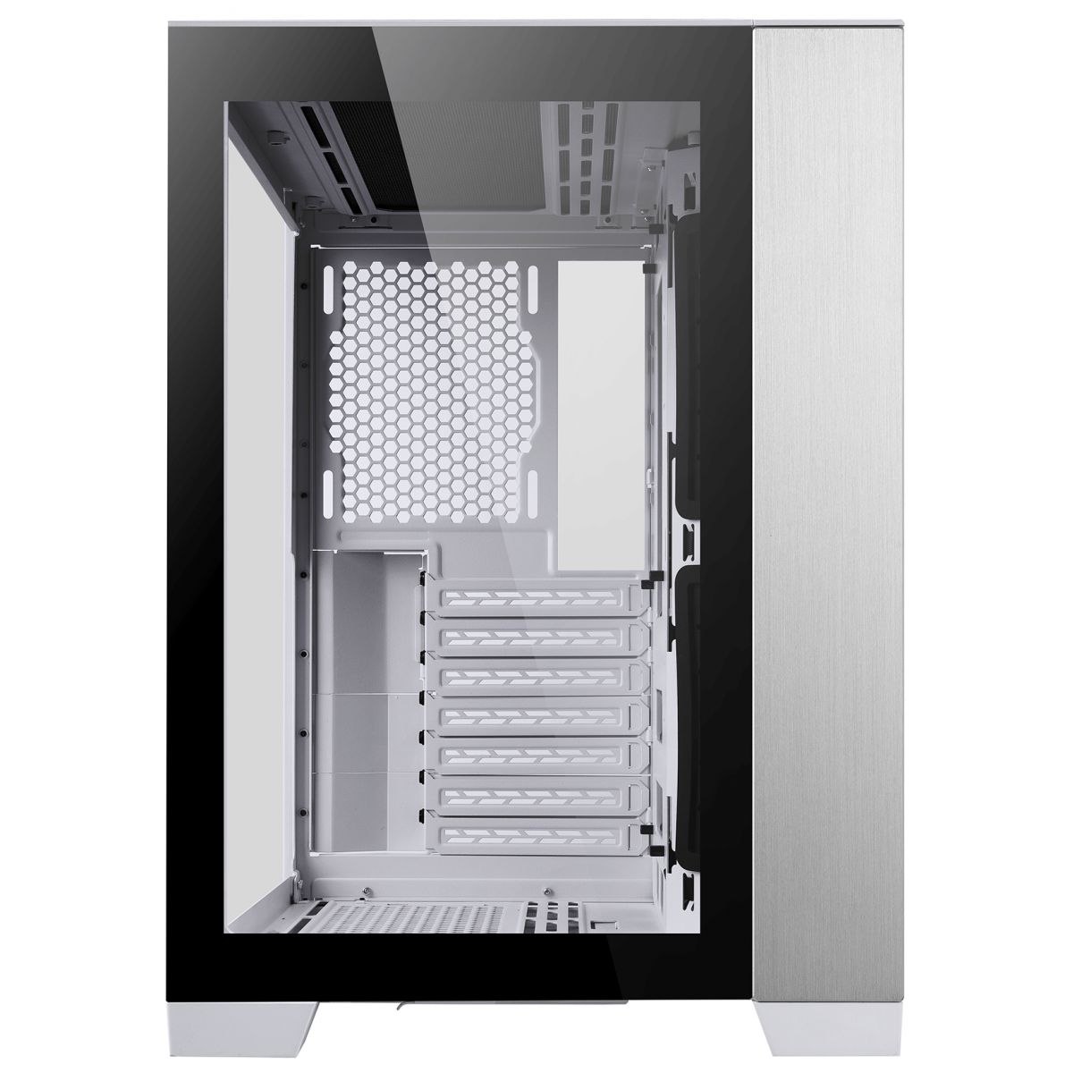 Gabinete Lian Li Dynamic Mini, Mini Tower, Vidro Temperado, White, mATX, Sem Fonte, Sem Fans, O11D MINI-W