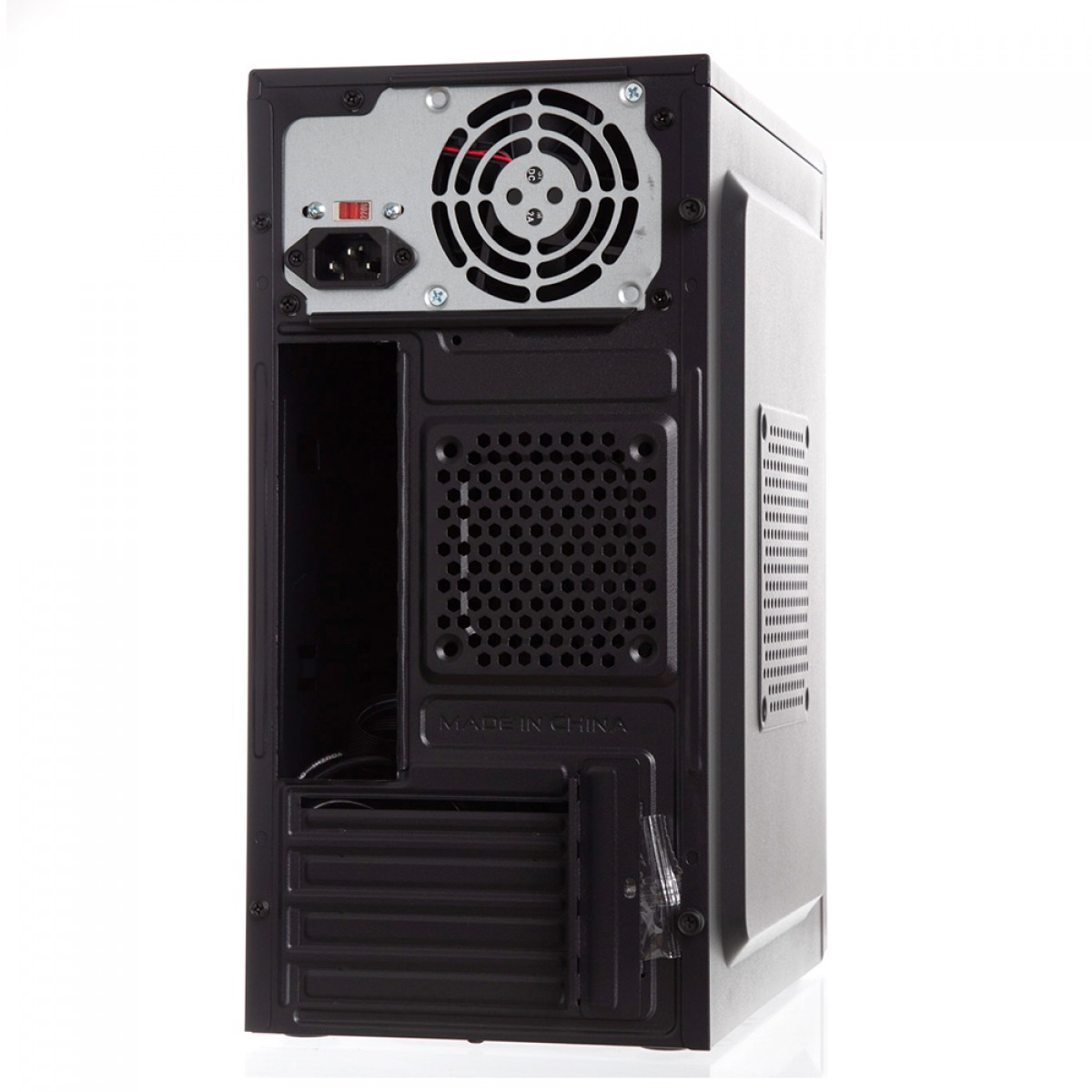Gabinete Liketec Office Compacto C3, Mid Tower, MATX, Black, Com Fonte, GL-OFFICE-3