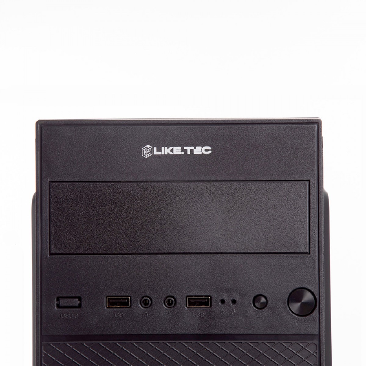 Gabinete Liketec Office Compacto C3, Mid Tower, MATX, Black, Com Fonte, GL-OFFICE-3