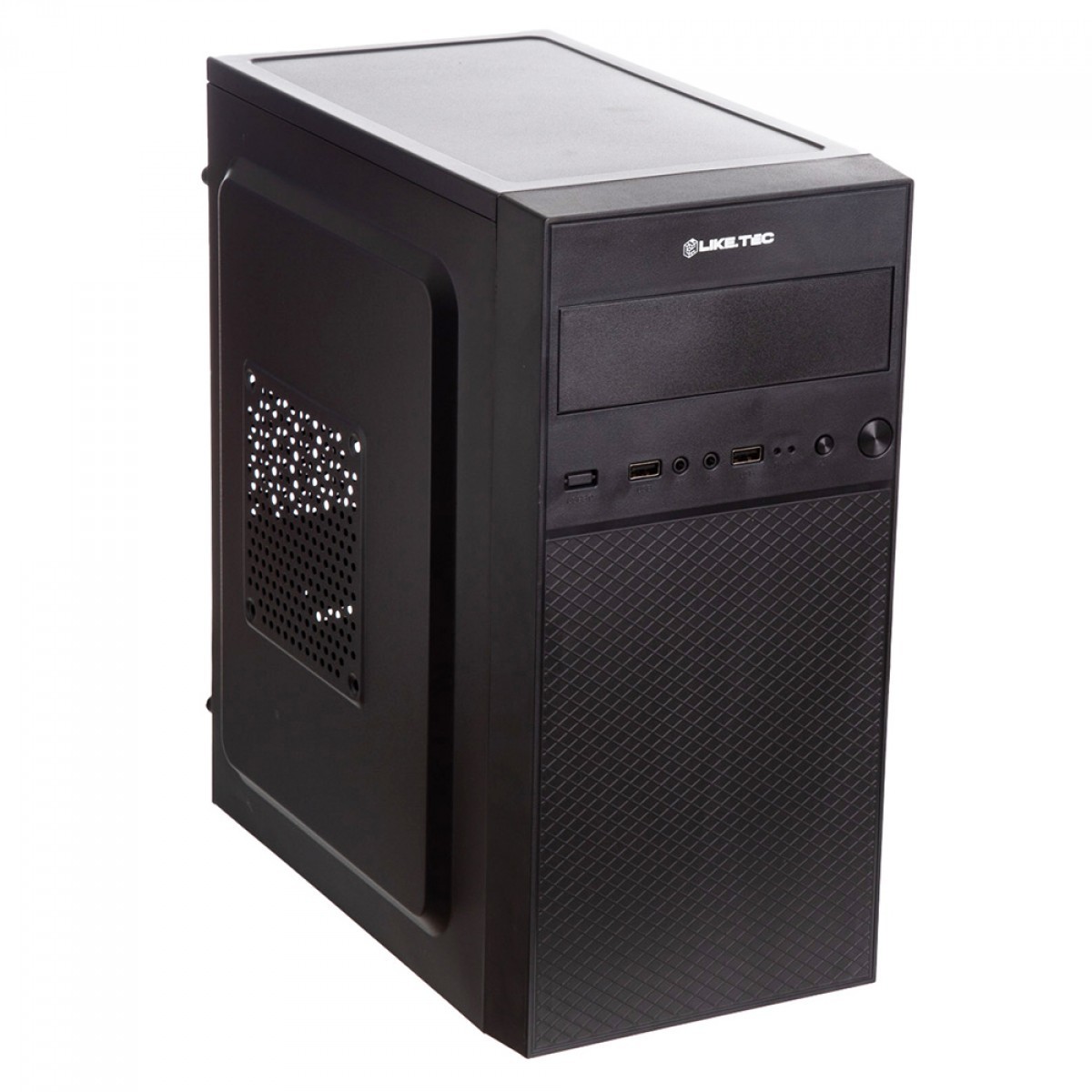 Gabinete Liketec Office Compacto C3, Mid Tower, MATX, Black, Sem Fonte, LC-MT-OFFICEC3-2023