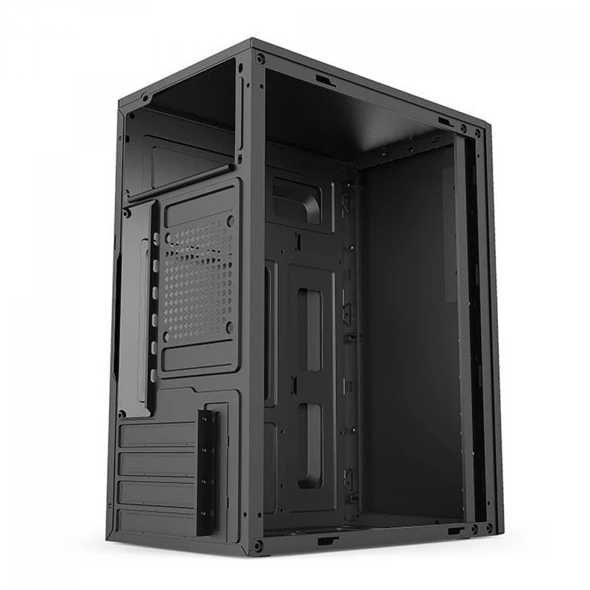 Gabinete Liketec Office Compacto F15, Mid Tower, MATX, Black, Sem Fonte