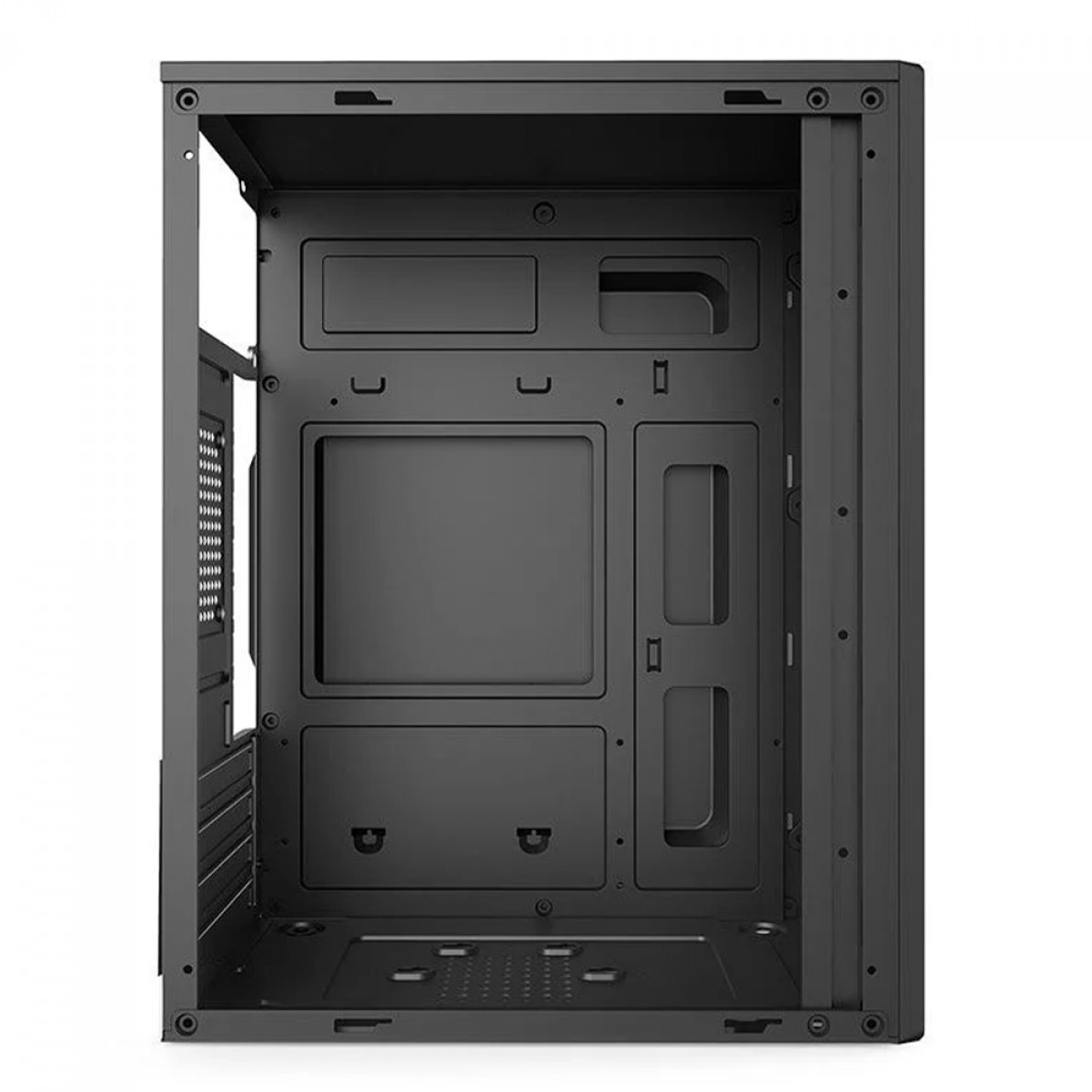 Gabinete Liketec Office Compacto F15, Mid Tower, MATX, Black, Sem Fonte