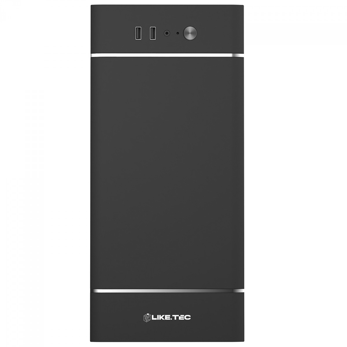 Gabinete Liketec The Rock Office, Mid Tower, MATX, Sem Fonte, Sem Fans, Preto