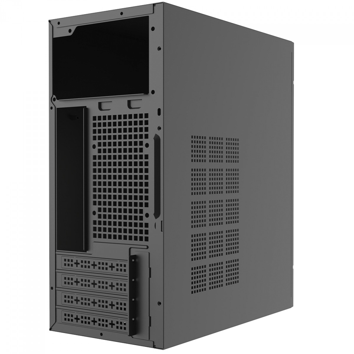 Gabinete Liketec The Rock Office, Mid Tower, MATX, Sem Fonte, Sem Fans, Preto
