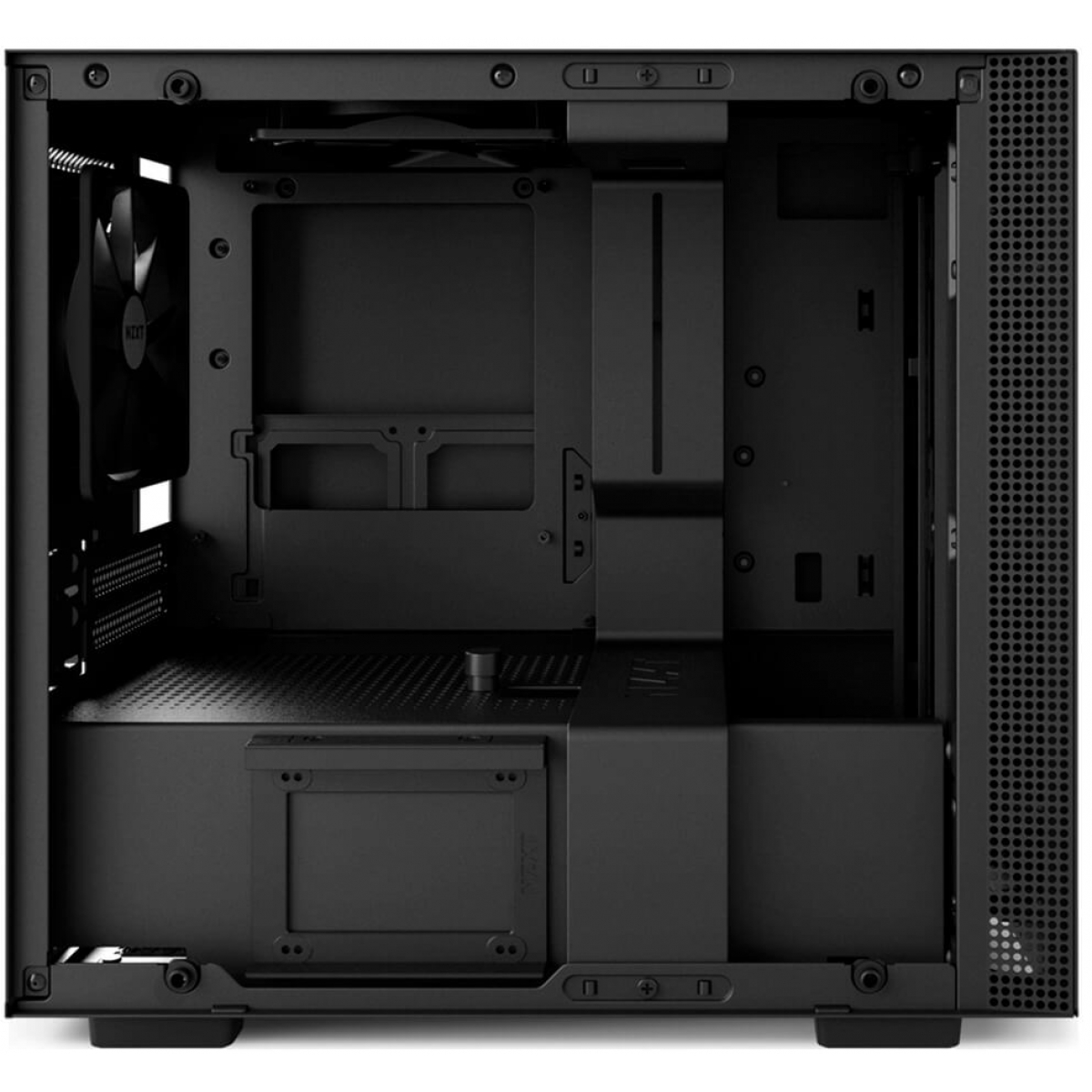 Gabinete Gamer NZXT H200, Mini Tower, Com 2 Fans, Vidro Temperado, Black, Sem Fonte, CA-H200B-B1