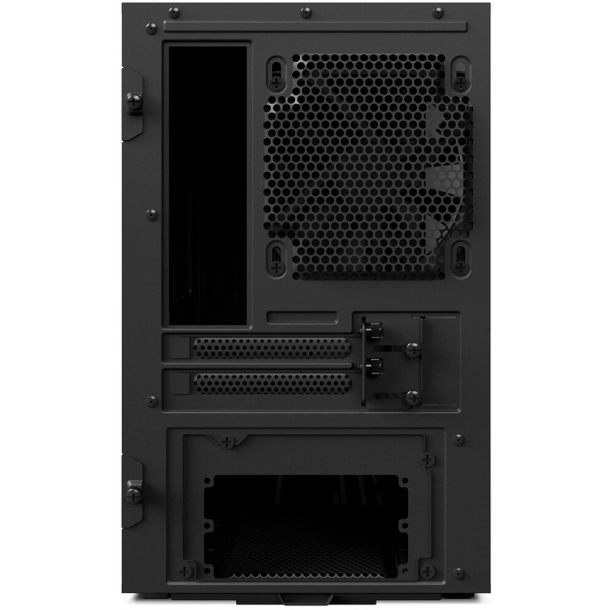 Gabinete Gamer NZXT H200, Mini Tower, Com 2 Fans, Vidro Temperado, Black, Sem Fonte, CA-H200B-B1