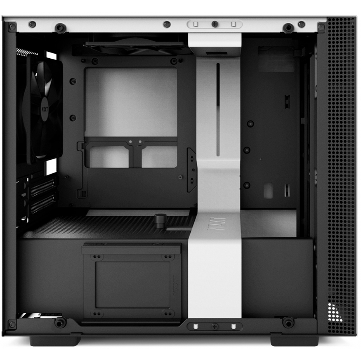 Gabinete Gamer NZXT H200, Mini Tower, Com 2 Fans, Vidro Temperado, White, Sem Fonte, CA-H200B-W1