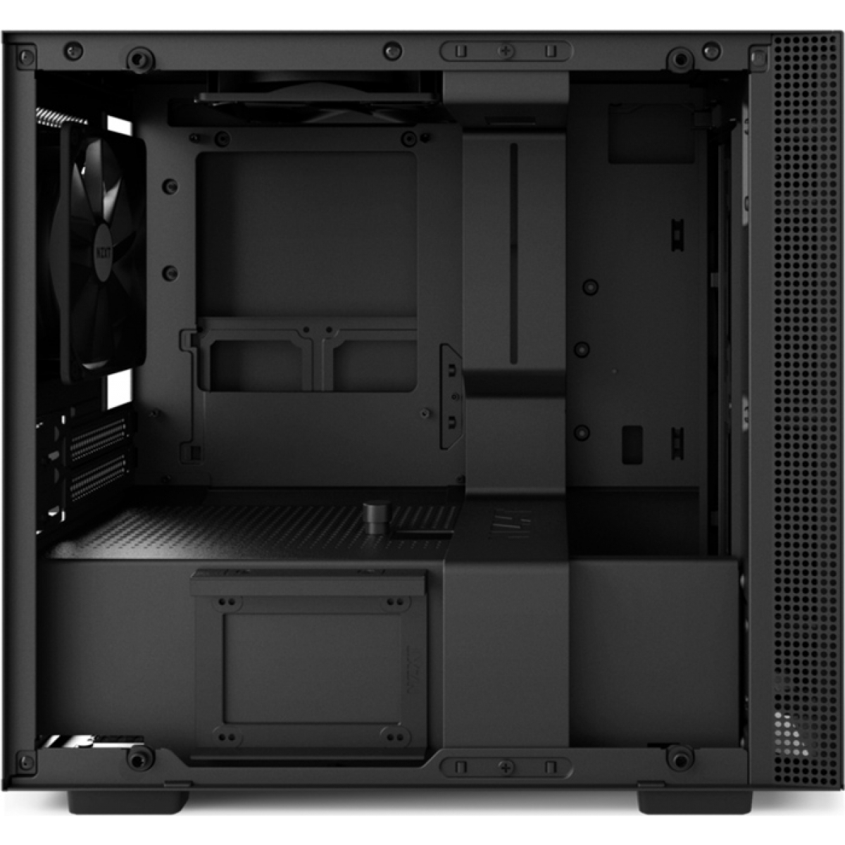 Gabinete Gamer NZXT H200i Smart, Com 2 Fans, Vidro Temperado, Black, Sem Fonte, CA-H200W-BB
