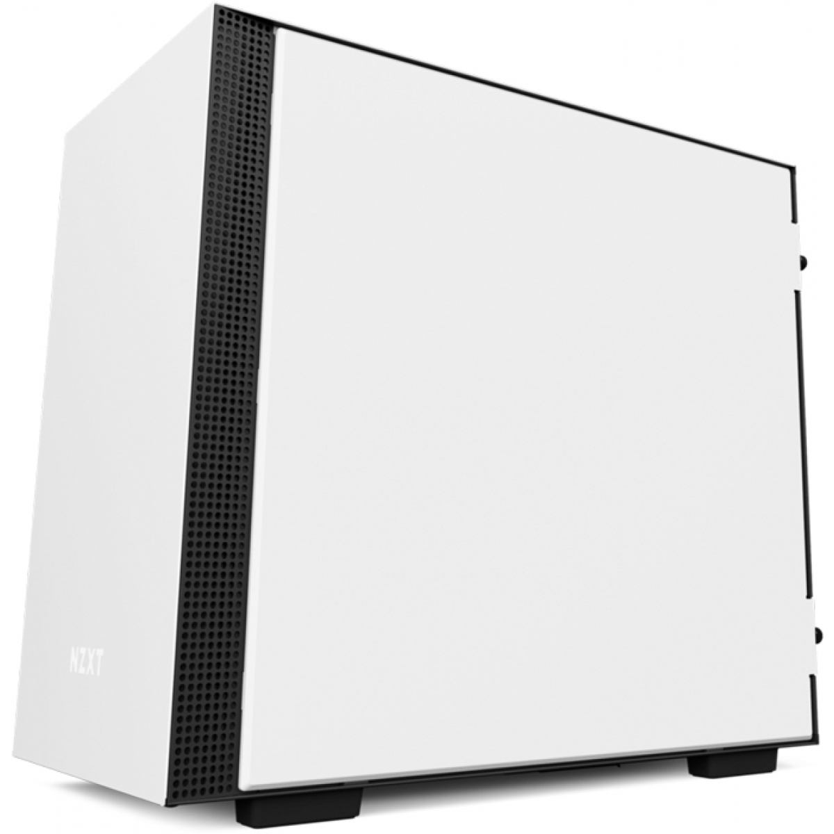 Gabinete Gamer NZXT H200i Smart, Mid Tower, Com 2 Fans, Vidro Temperado, White, Sem Fonte, CA-H200W-WB