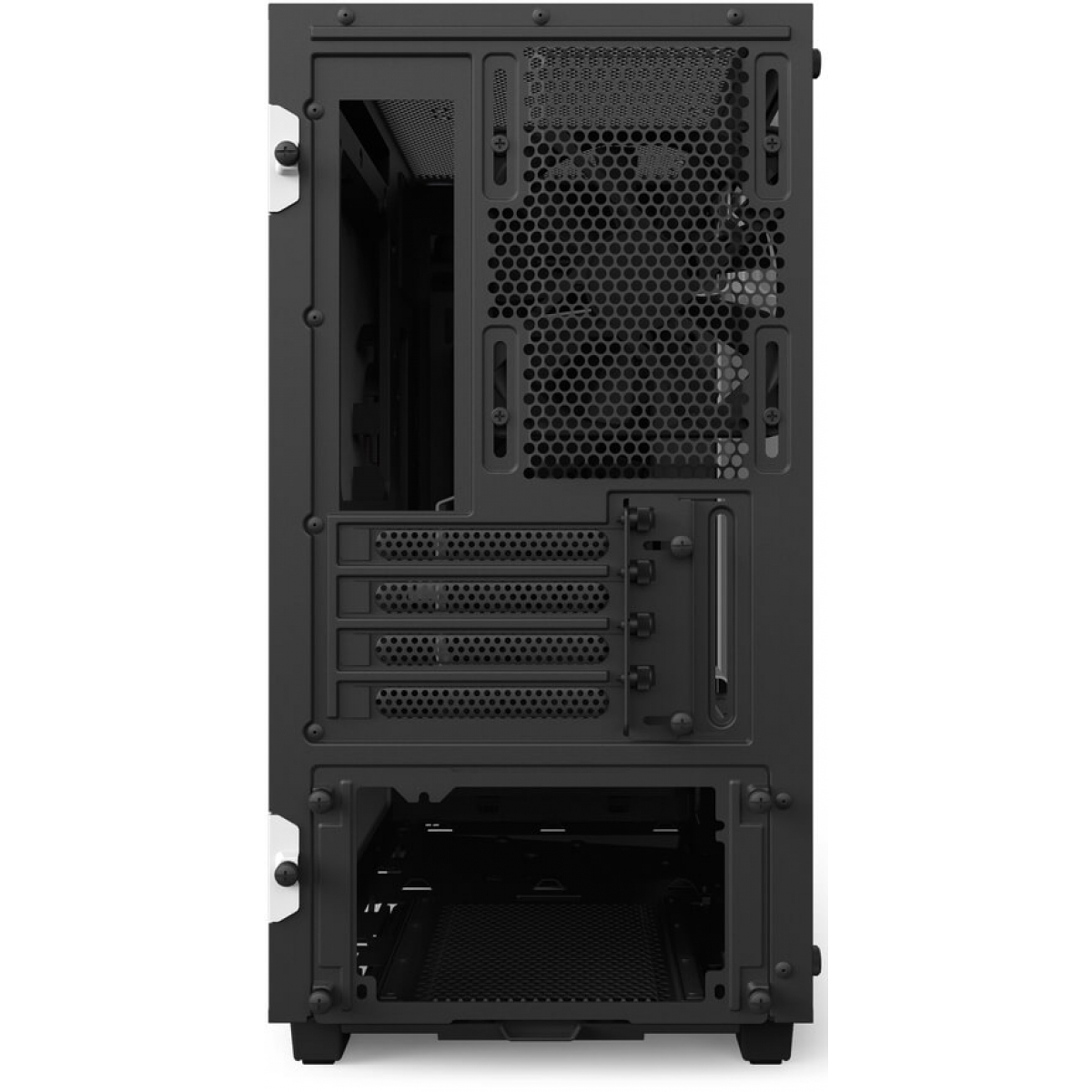 Gabinete Gamer NZXT H400I, Mid Tower, Com 3 Fans, Vidro Temperado, White, Sem Fonte, CA-H400W-WB