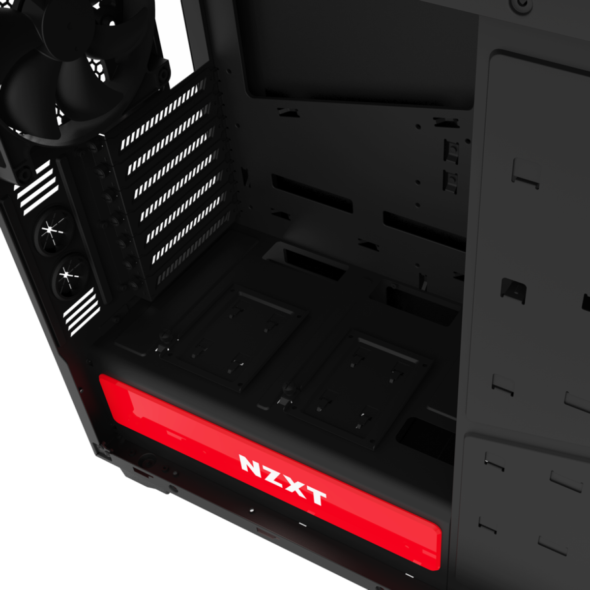 Gabinete NZXT H440 Mid Tower, Red, Sem Fonte, CA-H442W-M1