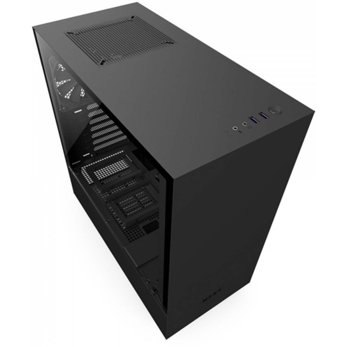 Gabinete Gamer NZXT H500, Mid Tower, Com 2 Fans, Vidro Temperado, Black, Sem Fonte, CA-H500B-B1