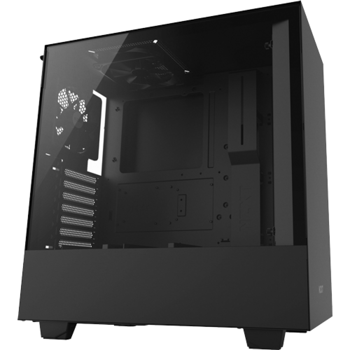 Gabinete Gamer NZXT H500, Mid Tower, Com 2 Fans, Vidro Temperado, Black, Sem Fonte, CA-H500B-B1