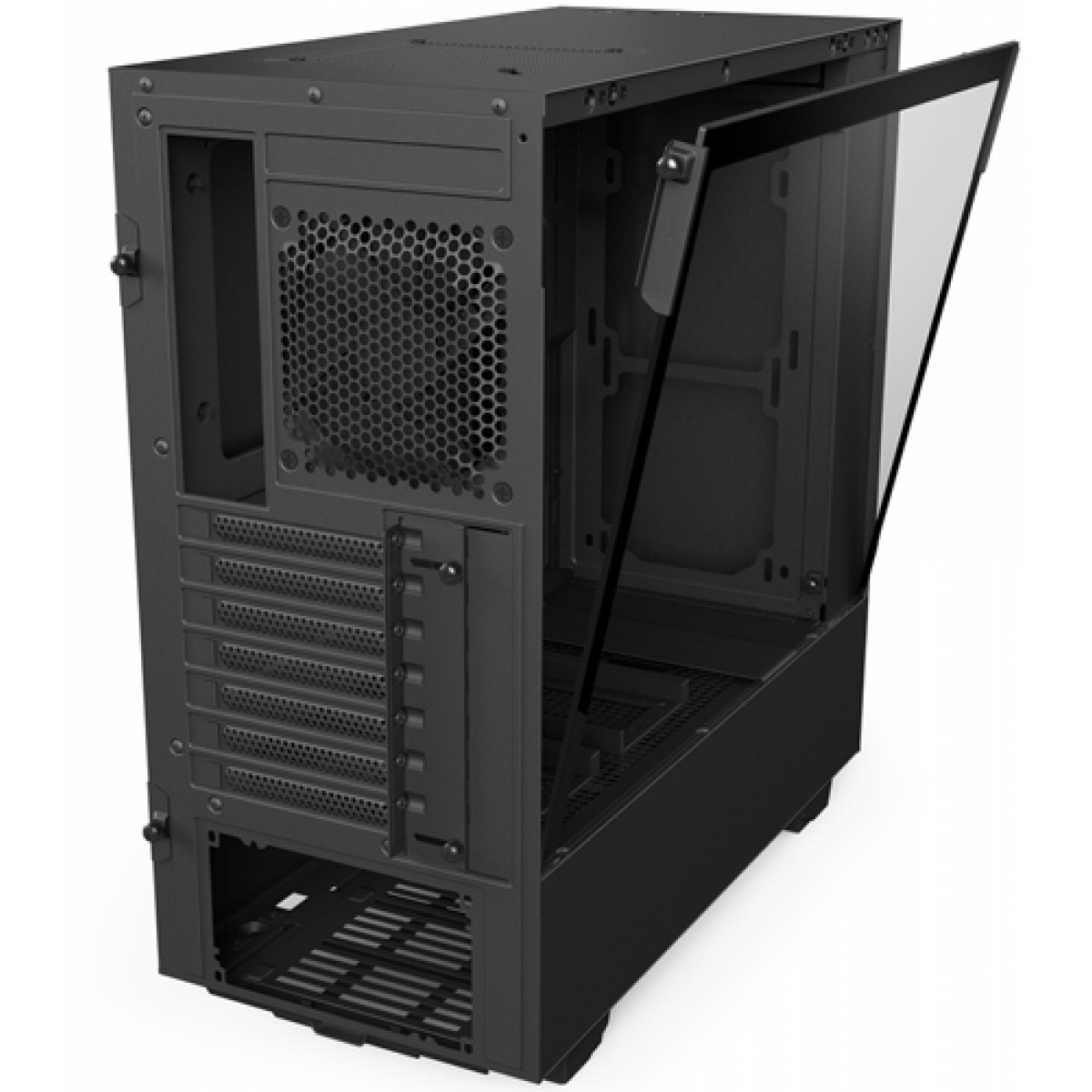Gabinete Gamer NZXT H500, Mid Tower, Com 2 Fans, Vidro Temperado, Black, Sem Fonte, CA-H500B-B1