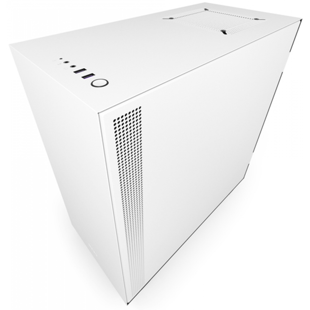 Gabinete Gamer NZXT H500, Mid Tower, Com 2 Fans, Vidro Temperado, White, Sem Fonte, CA-H500B-W1