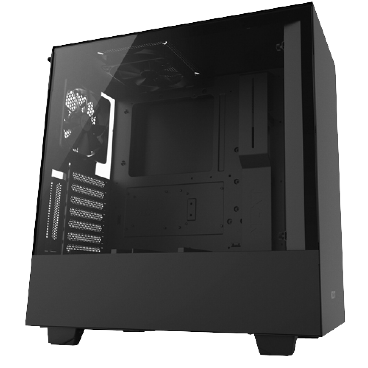 Gabinete Gamer NZXT H500I, Mid Tower, Com 2 Fans, Vidro Temperado, Black, Sem Fonte, CA-H500W-B1
