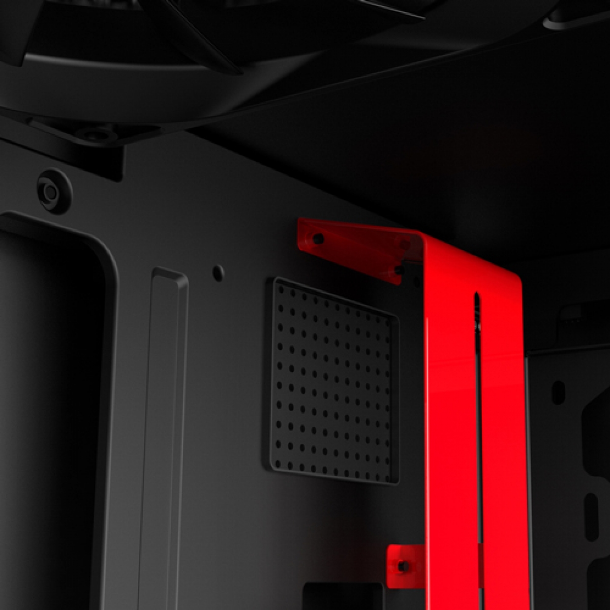 Gabinete Gamer NZXT H500I, Mid Tower, Com 2 Fans, Vidro Temperado, Black-Red, Sem Fonte, CA-H500W-BR