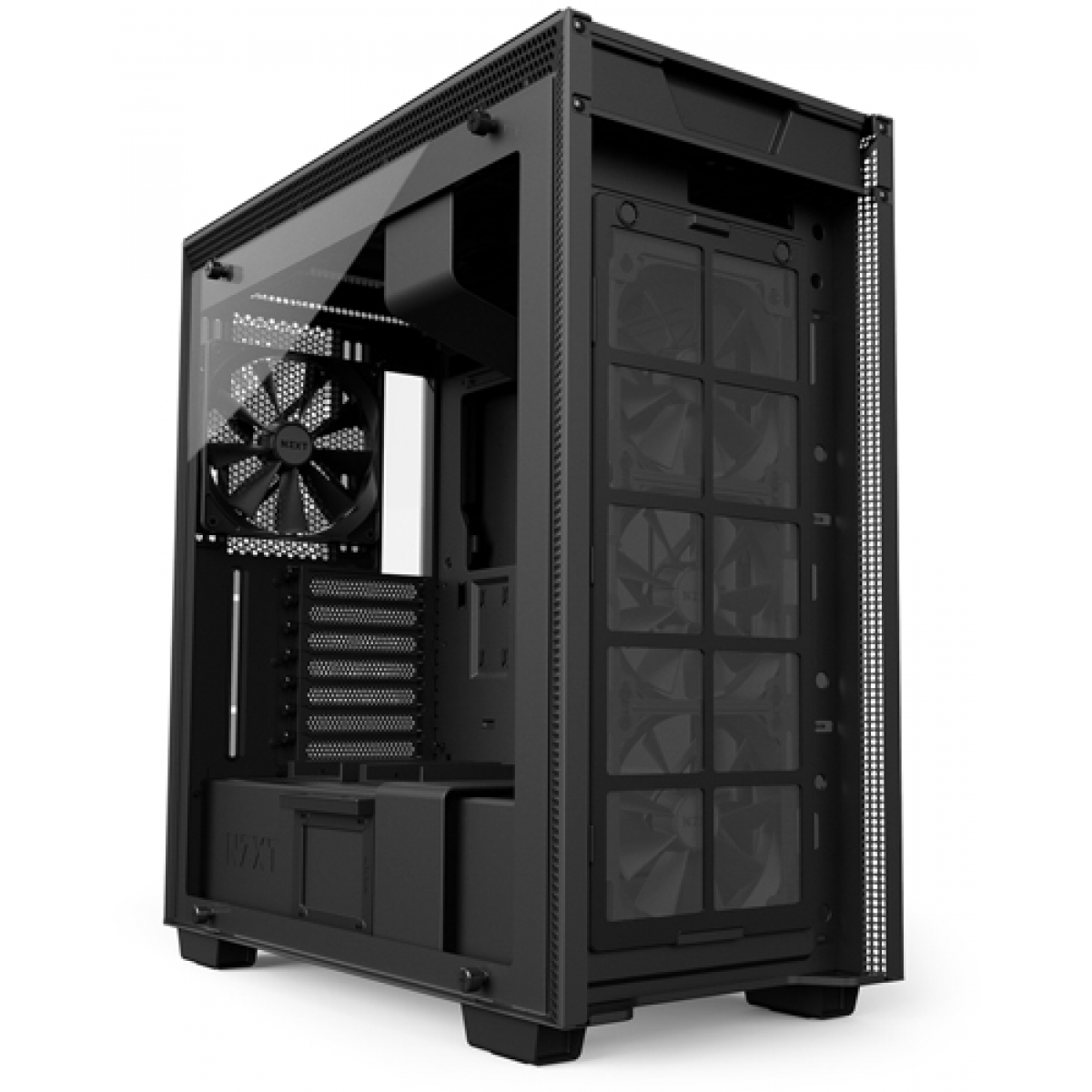 Gabinete Gamer NZXT H700, Mid Tower, Com 4 Fans, Vidro Temperado, Black, Sem Fonte, CA-H700B-B1